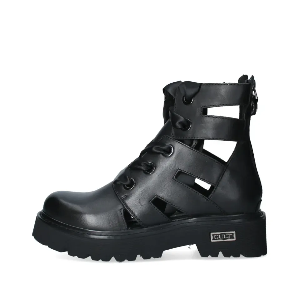 Anfibi donna “Cult” CLW421100 Collezione Primavera/Estate 2025 – Nero