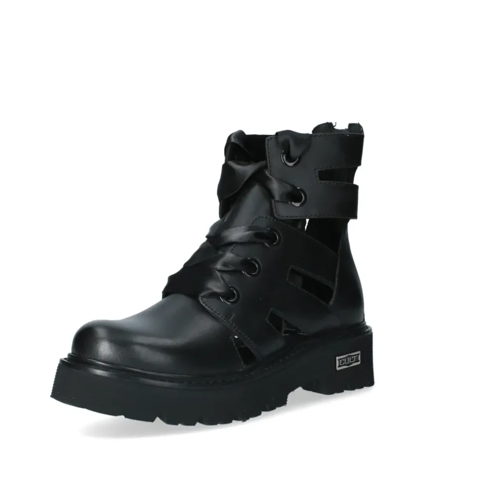 Anfibi donna “Cult” CLW421100 Collezione Primavera/Estate 2025 – Nero