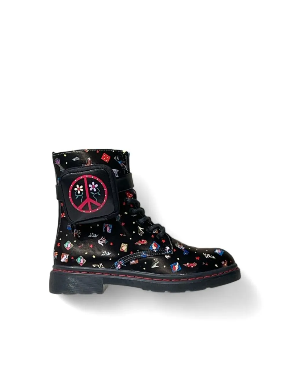 Anfibi donna “Dockers” 45TS913-600110 Collezione Autunno/Inverno 2024/2025 – Nero fantasia