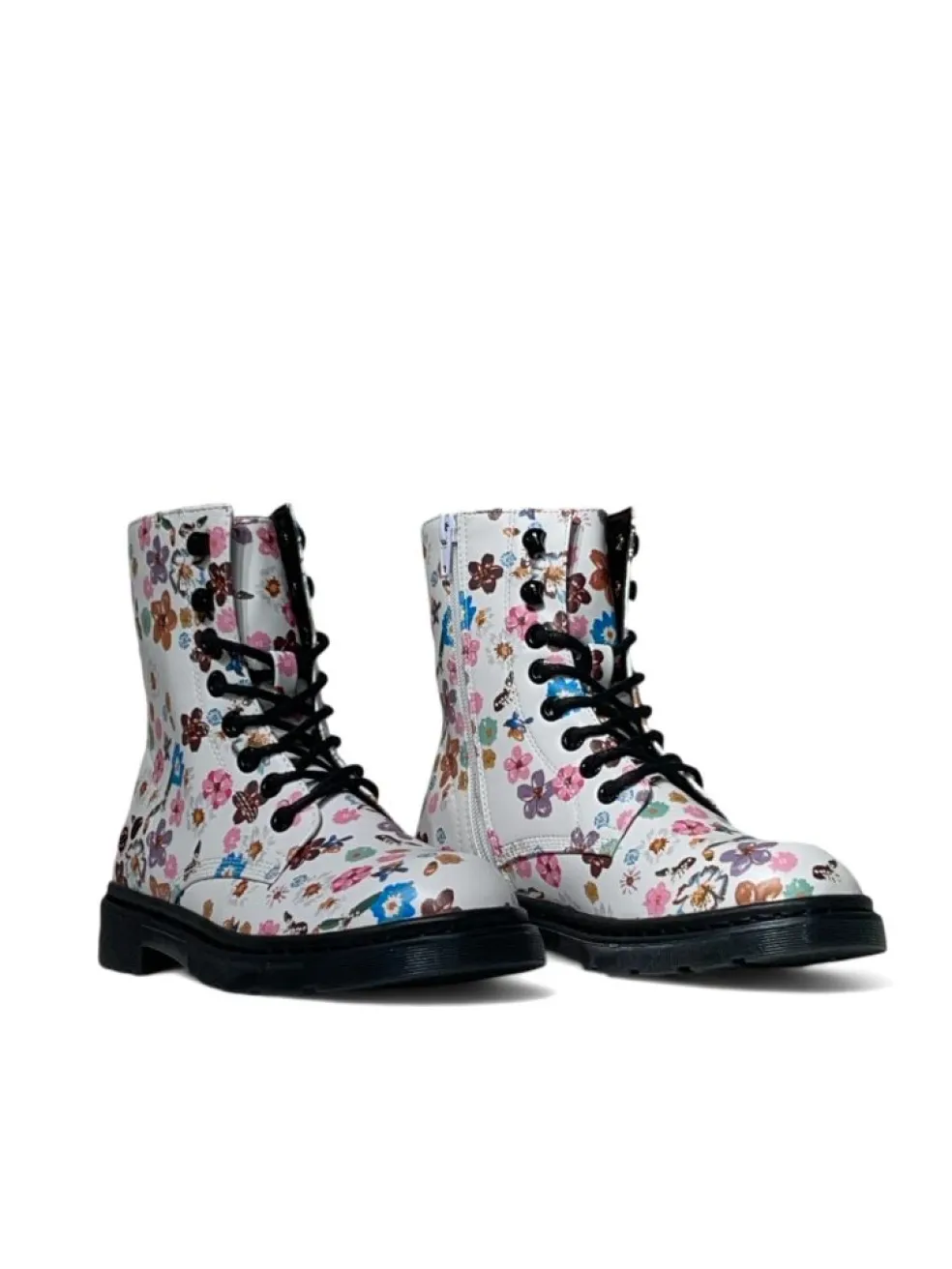 Anfibi donna “Dockers” 45TS201-800505 Collezione Autunno/Inverno 2024/2025 – Bianco fiori