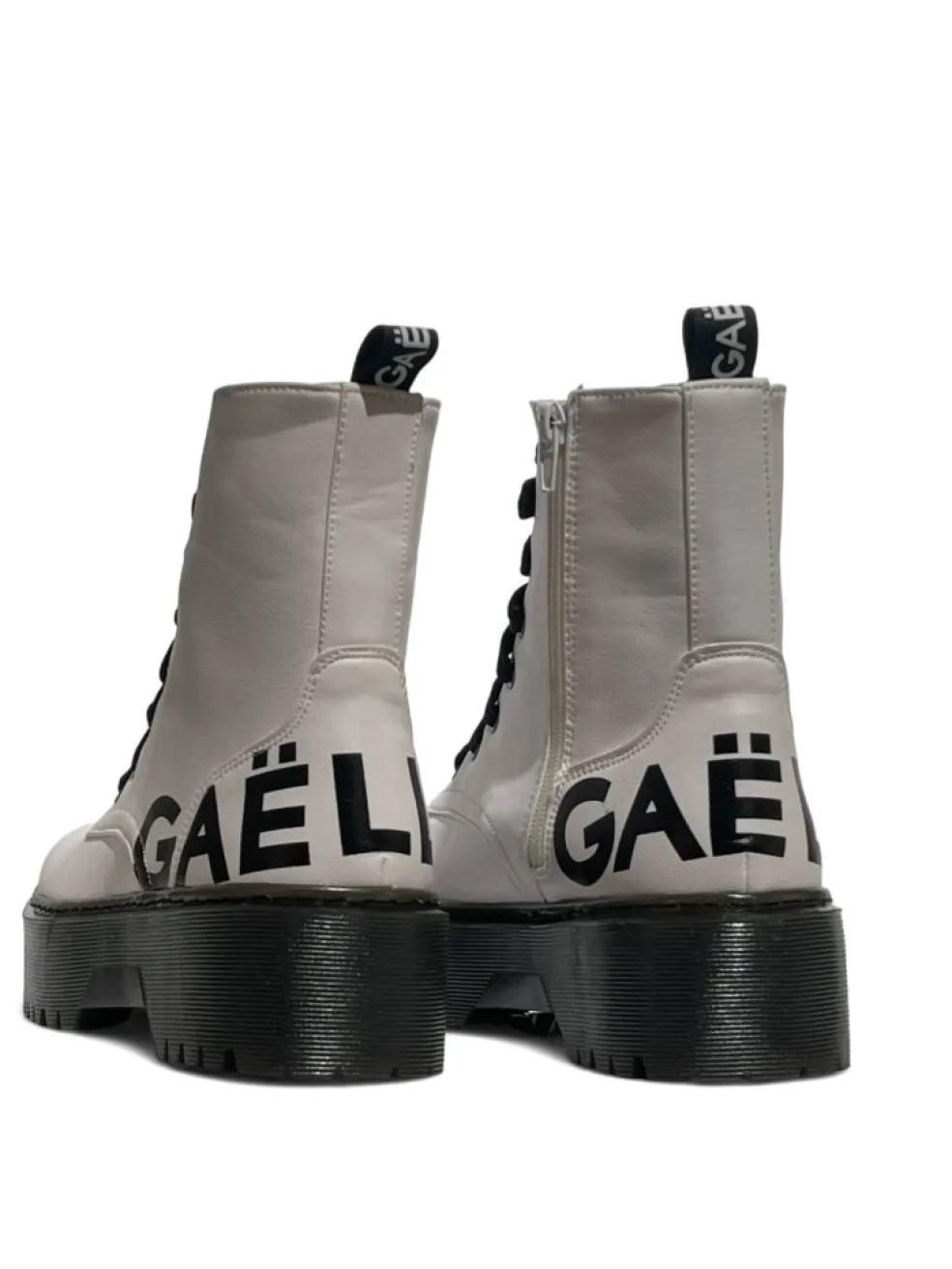 Anfibi donna “Gaelle Paris” GBDC2385 Collezione Autunno/Inverno 2024/2025 – Nero/Bianco