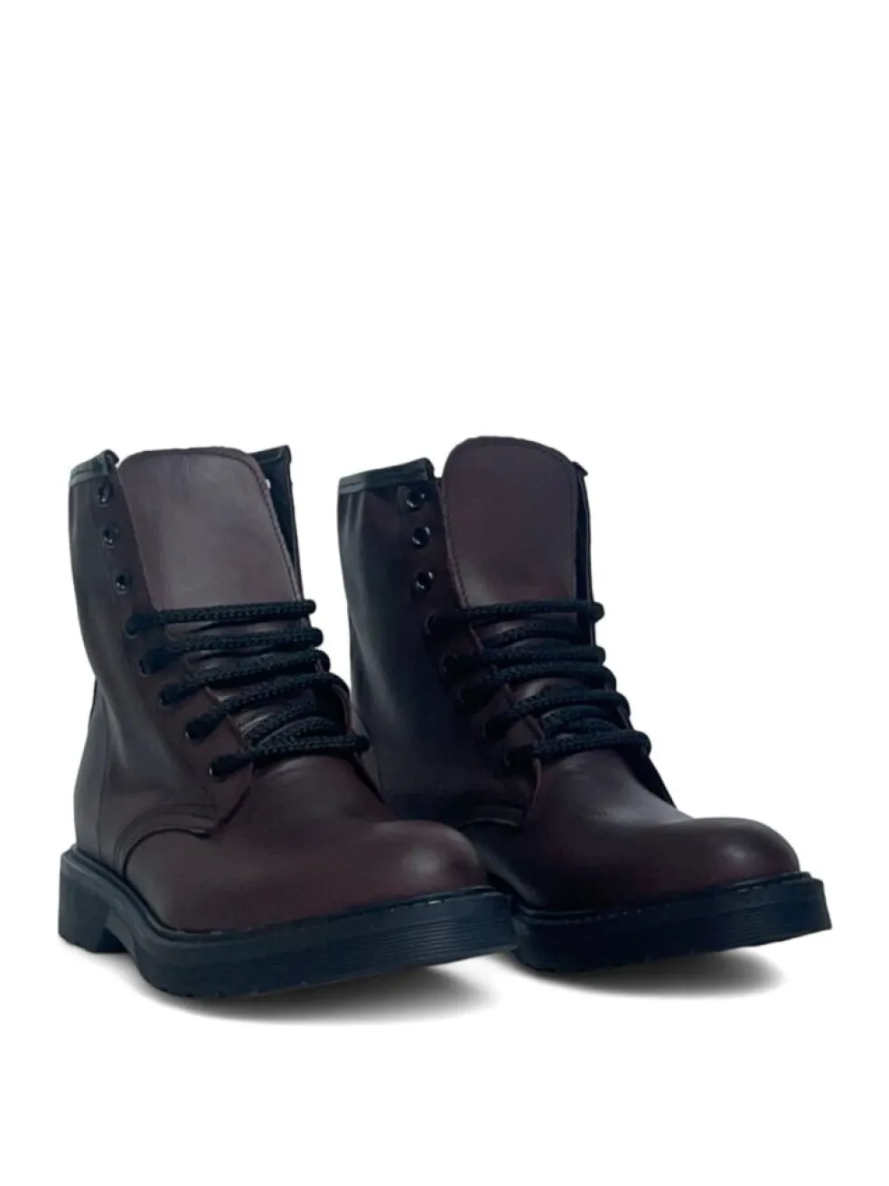 Anfibi Donna “Simone Parisi Milano” DM08 Collezione Autunno/Inverno 2024/2025 – Nero/Bordeaux