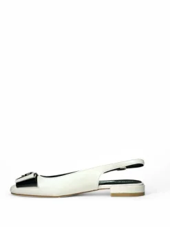 Ballerine donna “Patrizia Pepe” PPJ276 Collezione Primavera /Estate 2025 – Bianco/Beige