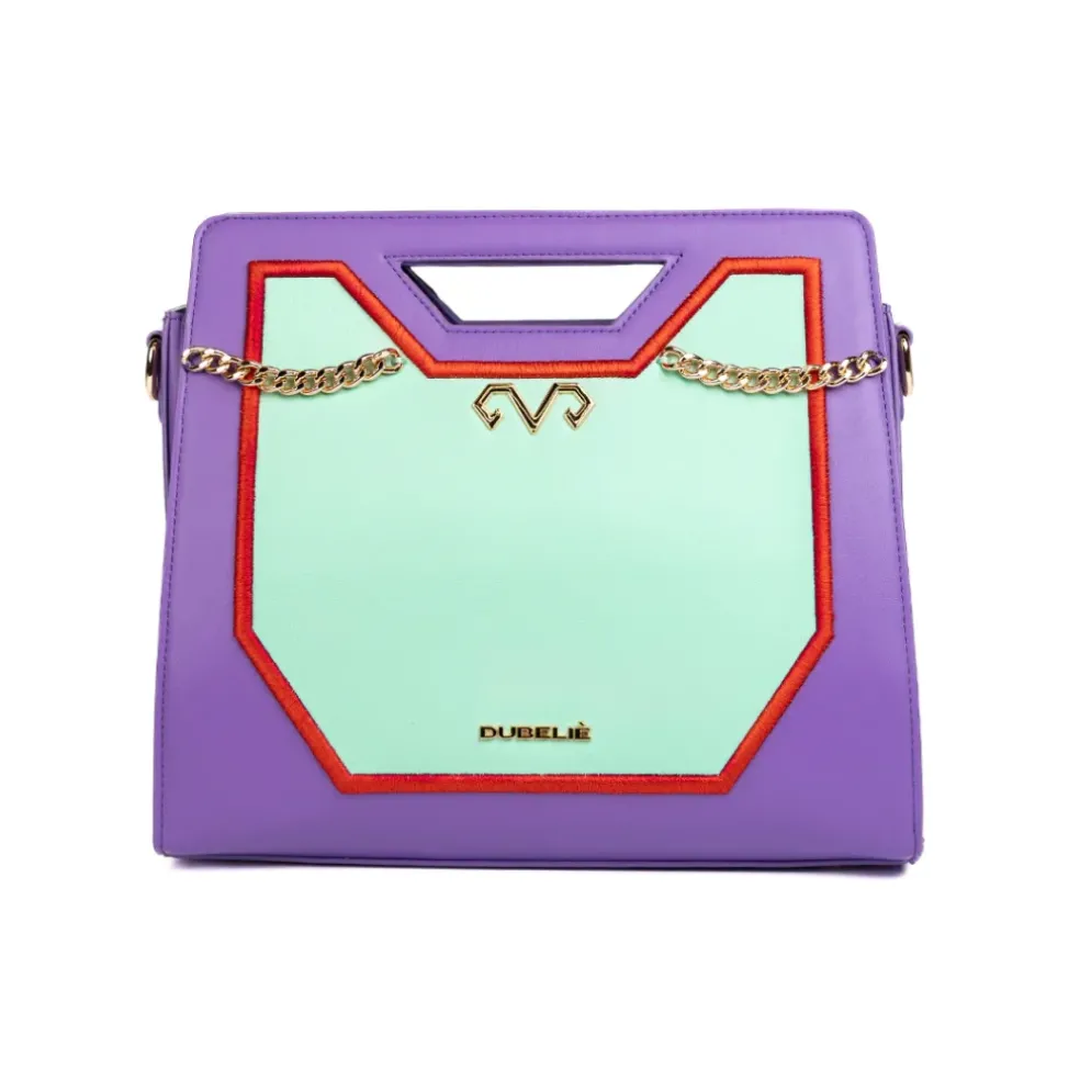 Borsa a mano donna “Dubeliè” Charlotte Collezione Primavera/Estate 2025 – Viola Multi
