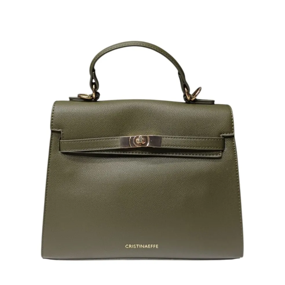 Borsa A Mano e a Tracolla donna “CristinaEffe” BROOKE CF24FW027 Collezione Primavera/Estate 2025 – Verde Khaki