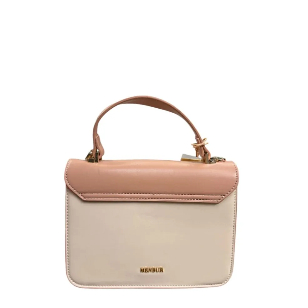Borsa A Mano e A Tracolla donna “Menbur” 856240040 Collezione Primavera/Estate 2025 – Beige e Tortora/Beige e Rosa Cipria