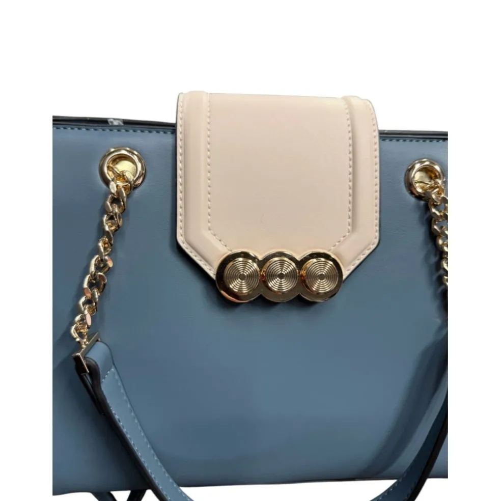 Borsa A Mano e A Tracolla donna “Menbur” 855540051/018 Collezione Primavera/Estate 2025 – Azzurro Stone/ Rosa Orchidea
