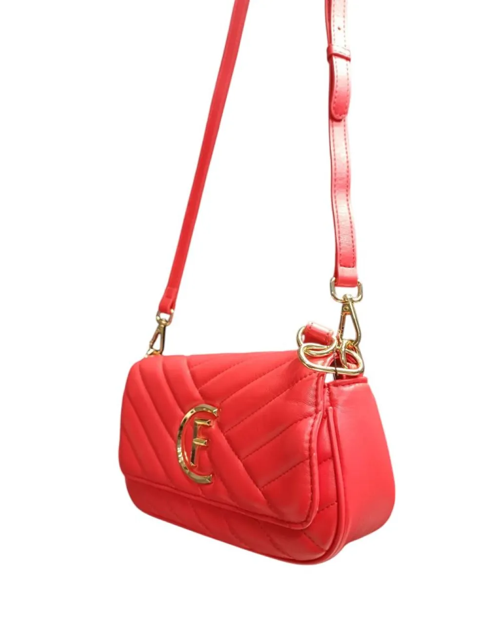 Borsa A Mano e a Tracolla donna “CristinaEffe” 0010-B Collezione Primavera/Estate 2025 – Bianco / Rosso