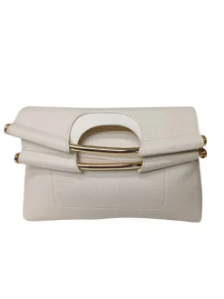 Borsa A Mano e a Tracolla donna “CristinaEffe” 4166 Collezione Primavera/Estate 2025 – Cuoio/ Nero / Panna