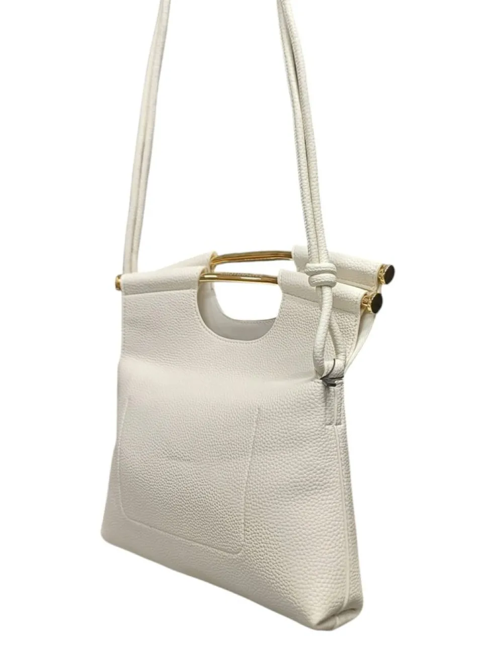 Borsa A Mano e a Tracolla donna “CristinaEffe” 4166 Collezione Primavera/Estate 2025 – Cuoio/ Nero / Panna