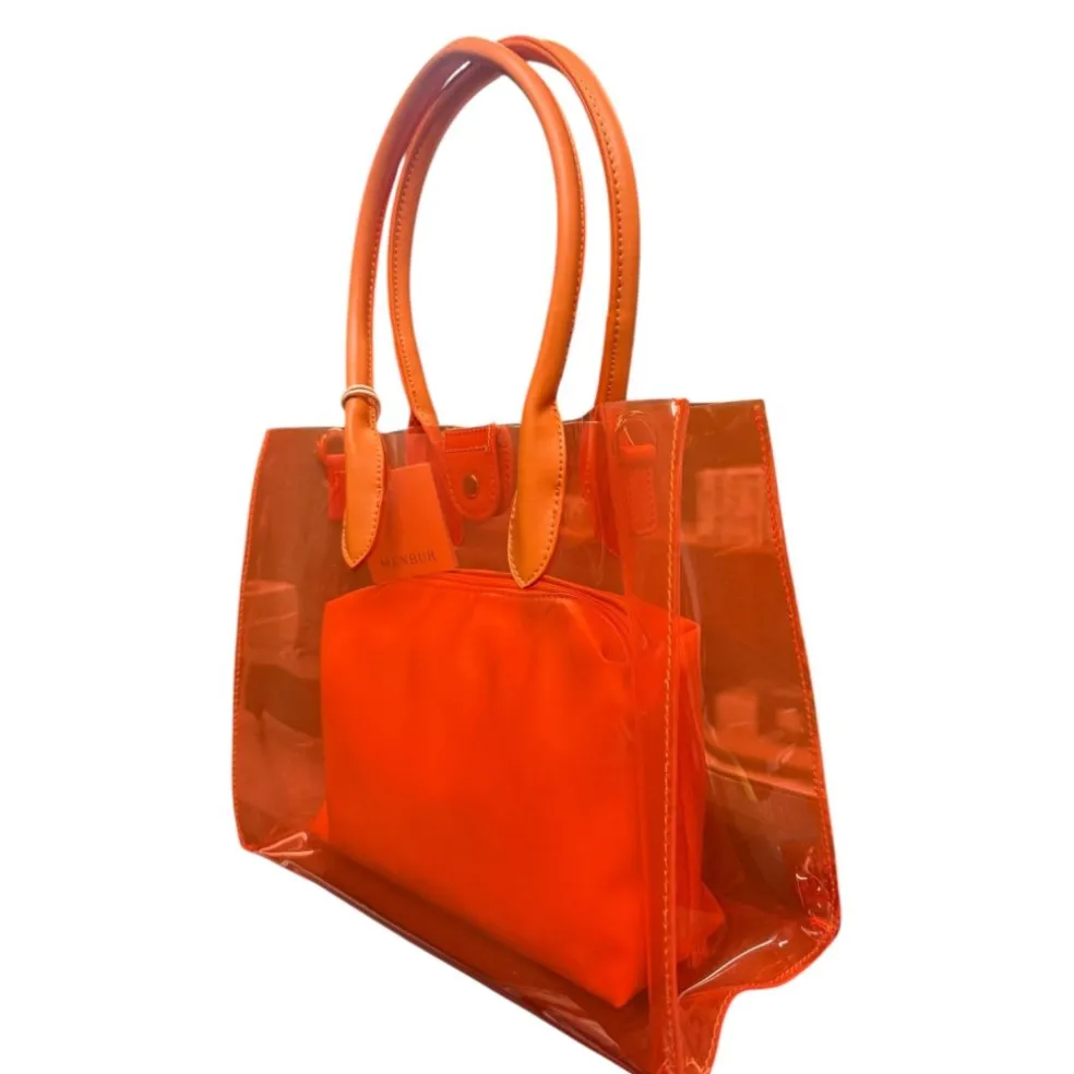 Borsa Donna A Spalla e A Tracolla “Menbur” 852960013 Collezione Primavera/Estate 2025 – Arancione/Blu