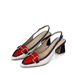 Chanel donna “Menbur” 24058 Collezione Primavera/Estate 2025 – Sabbia/Blu e Rosso