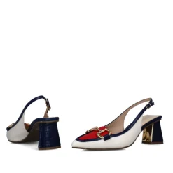Chanel donna “Menbur” 24058 Collezione Primavera/Estate 2025 – Sabbia/Blu e Rosso