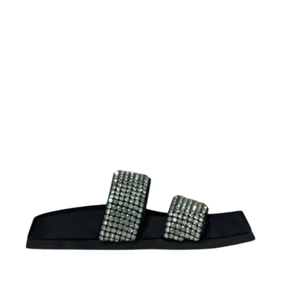 Ciabatte donna “Manufacture Dessai” BO1866 Collezione Primavera/Estate 2025 – Nero e argento