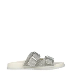 Ciabatte donna “Menbur” 24756 Collezione Primavera/Estate 2025 – Bianco e Argento