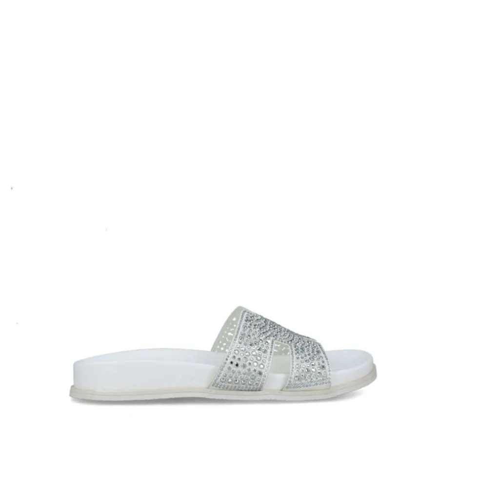 Ciabatte donna “Menbur” 25438 Collezione Primavera/Estate 2025 – Bianco/Nero