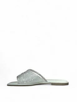 Ciabatte donna “Patrizia Pepe” PPJ284 Collezione Primavera /Estate 2025 – Bianco/Nero