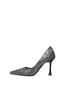 Dècolletè donna “Manufacture Dessai” AA50 Collezione Autunno/Inverno 2024/2025 Con strass – Argento