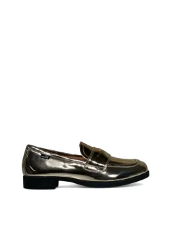 Mocassini donna “Love Moschino” JA10172G1LJE0900 specchio Collezione Autunno/Inverno 2024/2025 – Platino
