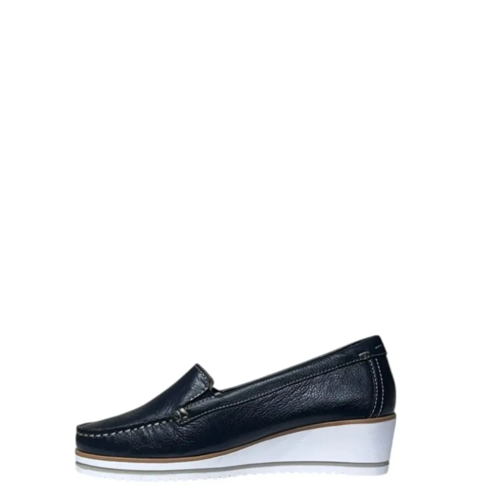 Mocassino Donna “Novaflex” NEIVE001 Collezione Primavera/Estate 2025 – Blu/Cuoio