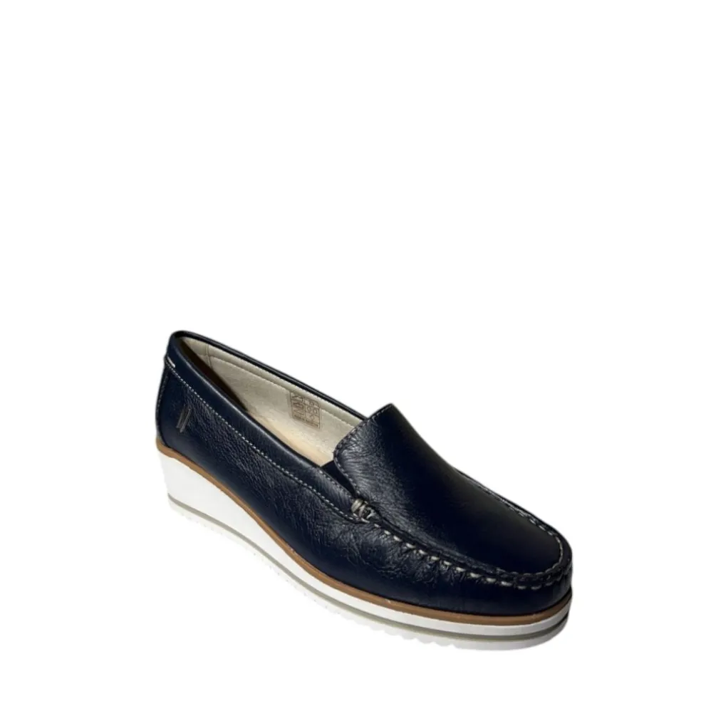 Mocassino Donna “Novaflex” NEIVE001 Collezione Primavera/Estate 2025 – Blu/Cuoio