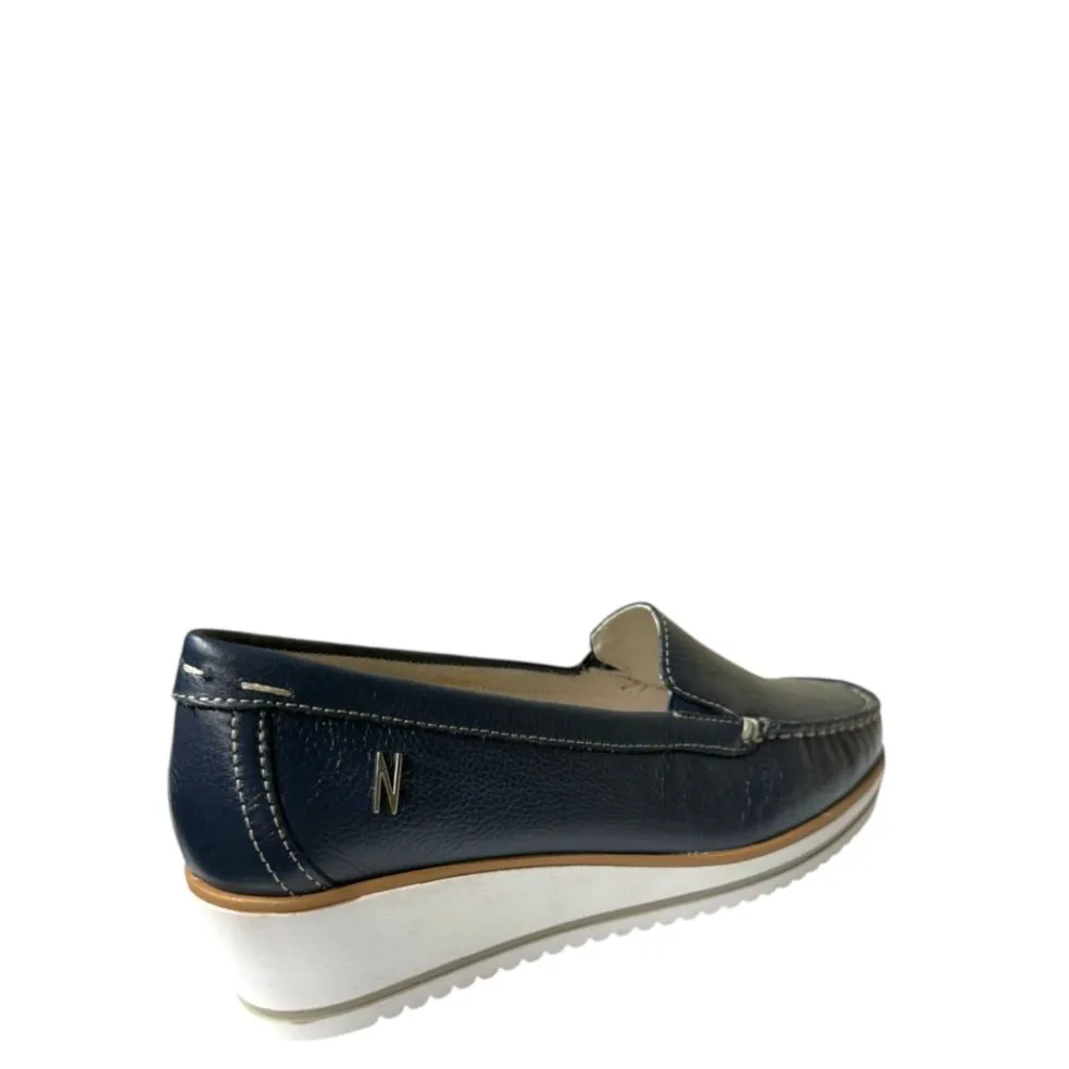 Mocassino Donna “Novaflex” NEIVE001 Collezione Primavera/Estate 2025 – Blu/Cuoio