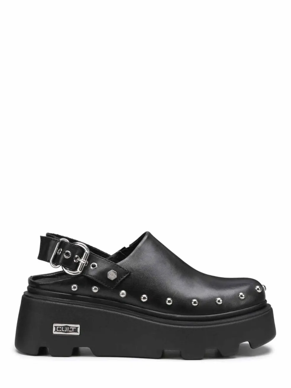 Sabot donna “Cult” CLW365900 Collezione Primavera/Estate 2025 con borchie – Nero
