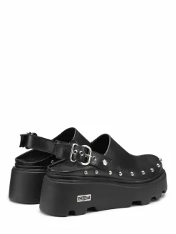 Sabot donna “Cult” CLW365900 Collezione Primavera/Estate 2025 con borchie – Nero
