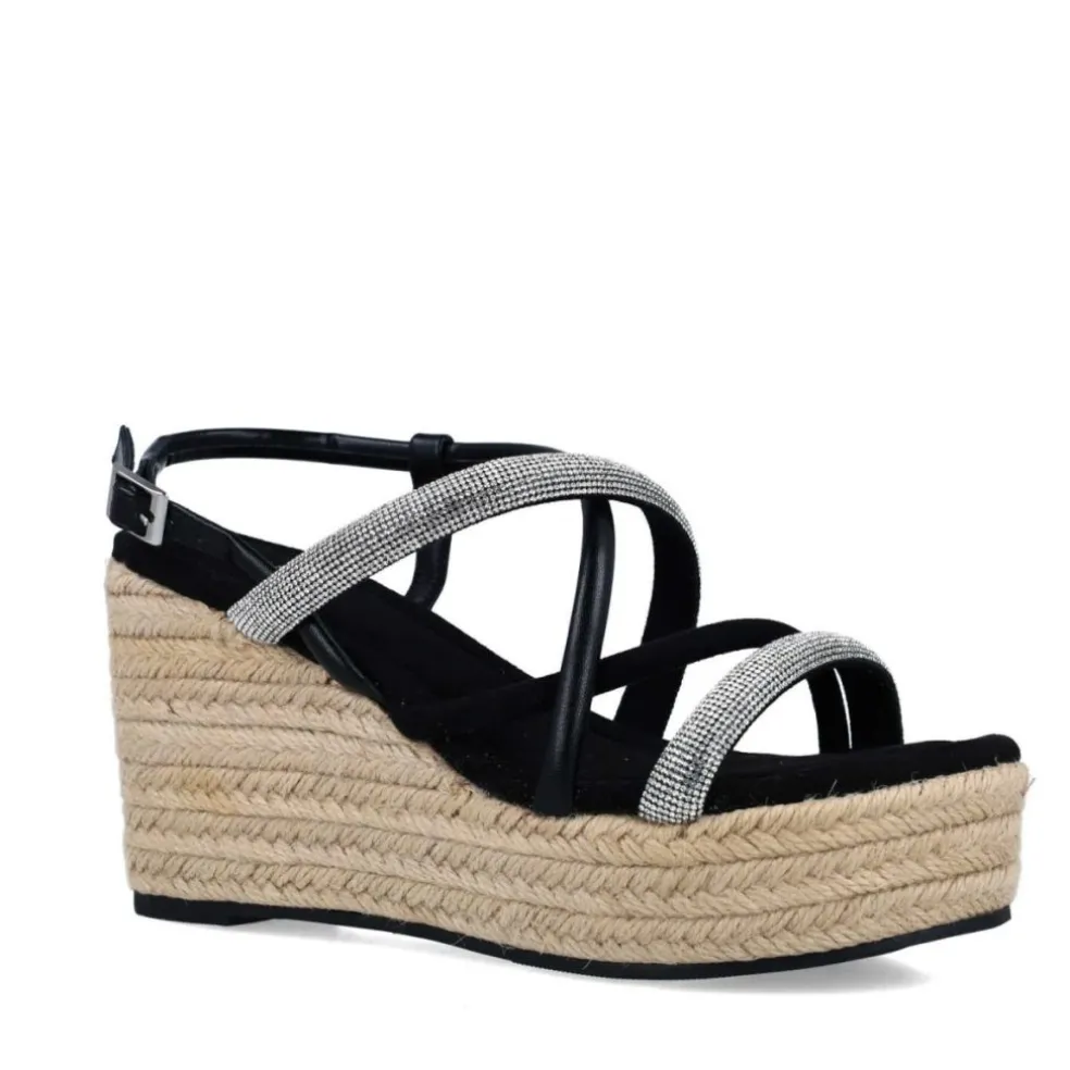 Sandali Con Zeppa donna “Menbur” 24890 Collezione Primavera/Estate 2025 – Verde/Fucsia/Nero