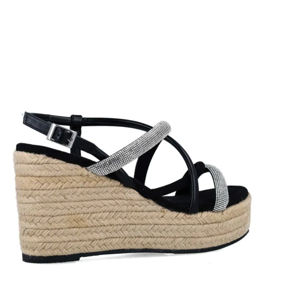 Sandali Con Zeppa donna “Menbur” 24890 Collezione Primavera/Estate 2025 – Verde/Fucsia/Nero