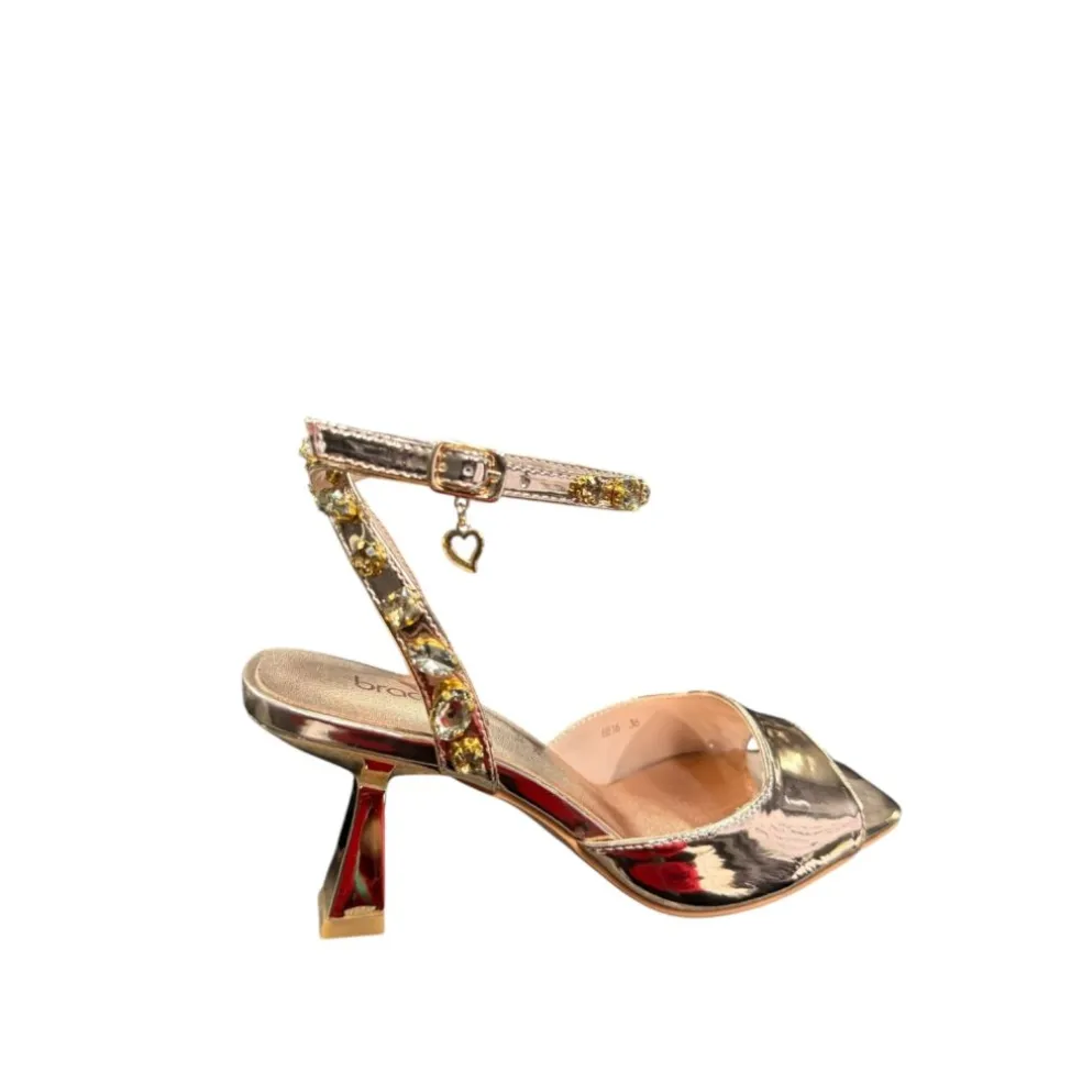 Sandali Donna “Braccialini” BB16 Collezione Primavera/Estate 2025 – Rosa Gold Multi