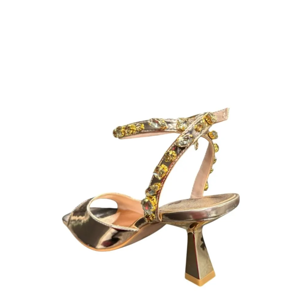 Sandali Donna “Braccialini” BB16 Collezione Primavera/Estate 2025 – Rosa Gold Multi