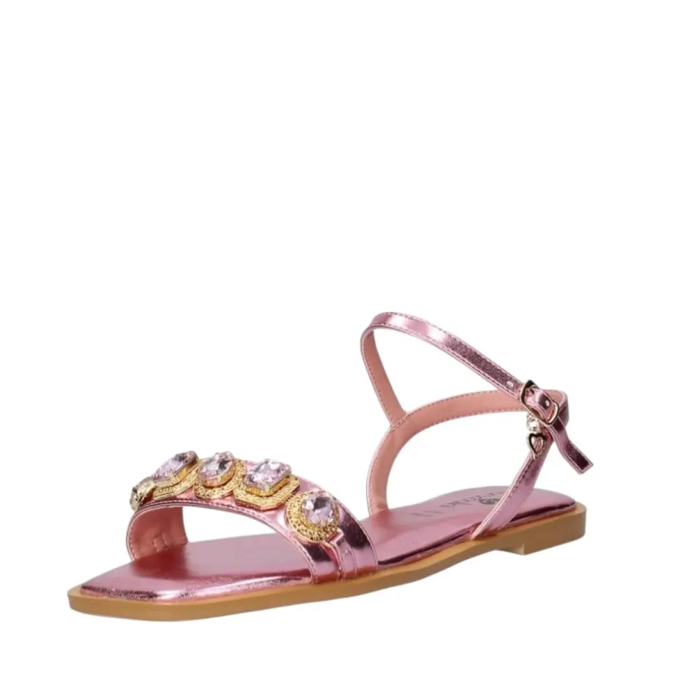 Sandali Donna “Braccialini” BB66 Collezione Primavera/Estate 2025 – Verde/Rosa