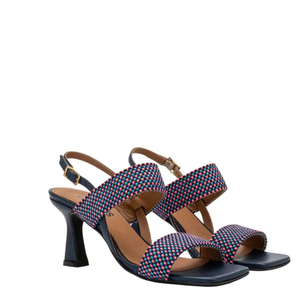 Sandali Donna “Carmens” 53239 Collezione Primavera/Estate 2025 – Cuoio Multi/Blu Multi