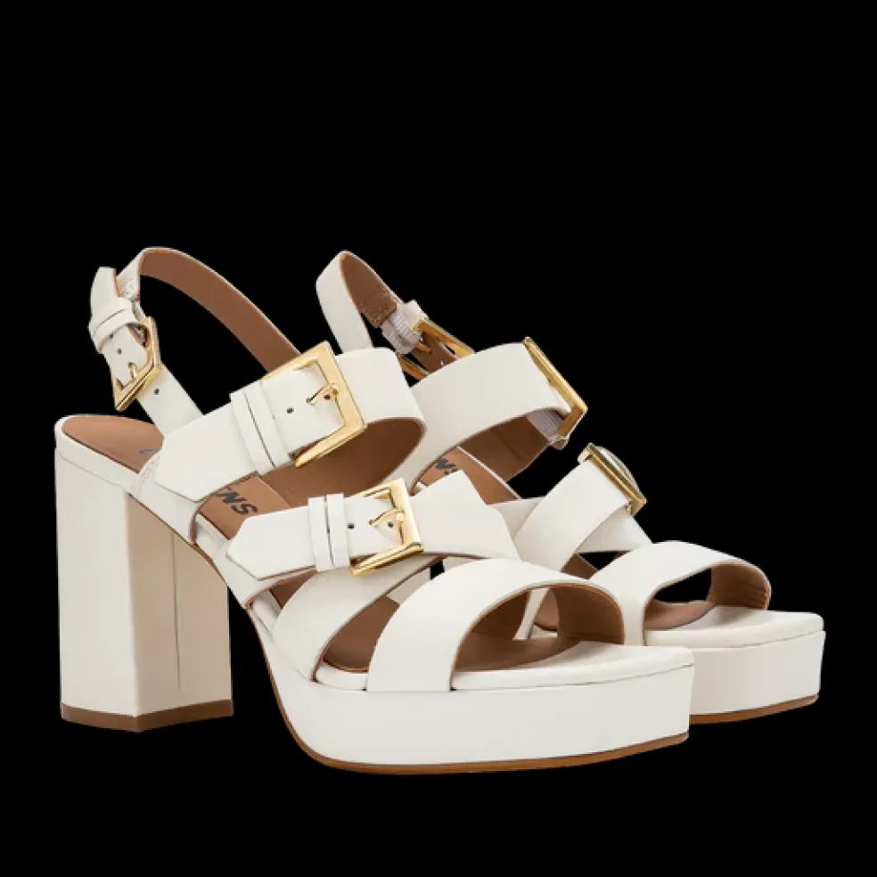 Sandali Donna “Carmens”53258 Collezione Primavera/Estate 2025 – Bianco/Cuoio