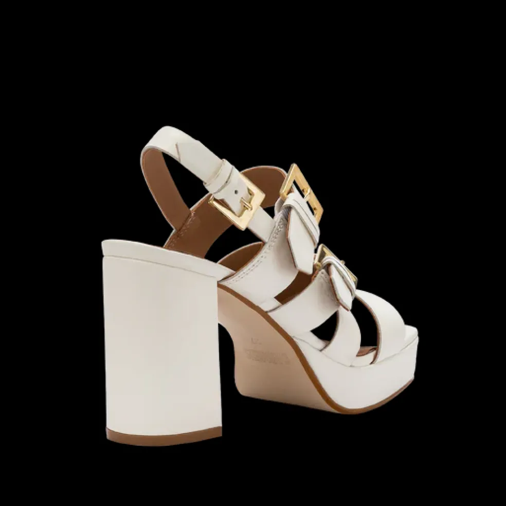 Sandali Donna “Carmens”53258 Collezione Primavera/Estate 2025 – Bianco/Cuoio