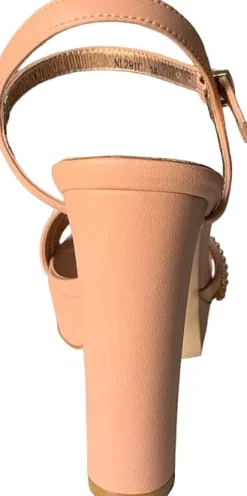 Sandali Donna “Luciano Barachini” NL291C Collezione Primavera/Estate 2025 – Rosa Cipria/Nero