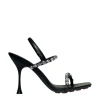Sandali donna “Manufacture Dessai” VO584 Collezione Primavera/Estate 2025 – Nero e giallo/Nero e argento/Nero