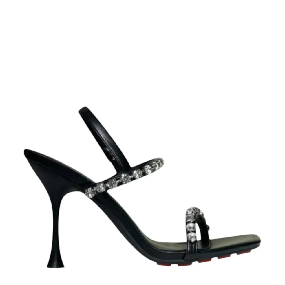 Sandali donna “Manufacture Dessai” VO584 Collezione Primavera/Estate 2025 – Nero e giallo/Nero e argento/Nero