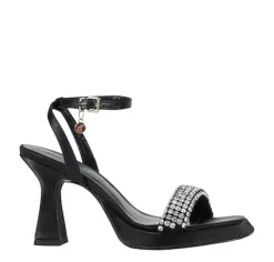 Sandali donna “Manufacture Dessai” VO599 Collezione Primavera/Estate 2025 – Nero e giallo/Nero e argento