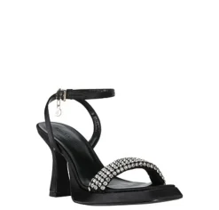 Sandali donna “Manufacture Dessai” VO599 Collezione Primavera/Estate 2025 – Nero e giallo/Nero e argento
