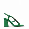Sandali donna “Menbur” 24034 Collezione Primavera/Estate 2025 – Fucsia/Verde
