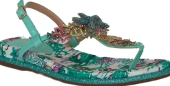 Sandali donna “Menbur” 24116 Collezione Primavera /Estate 2025 – Turchese