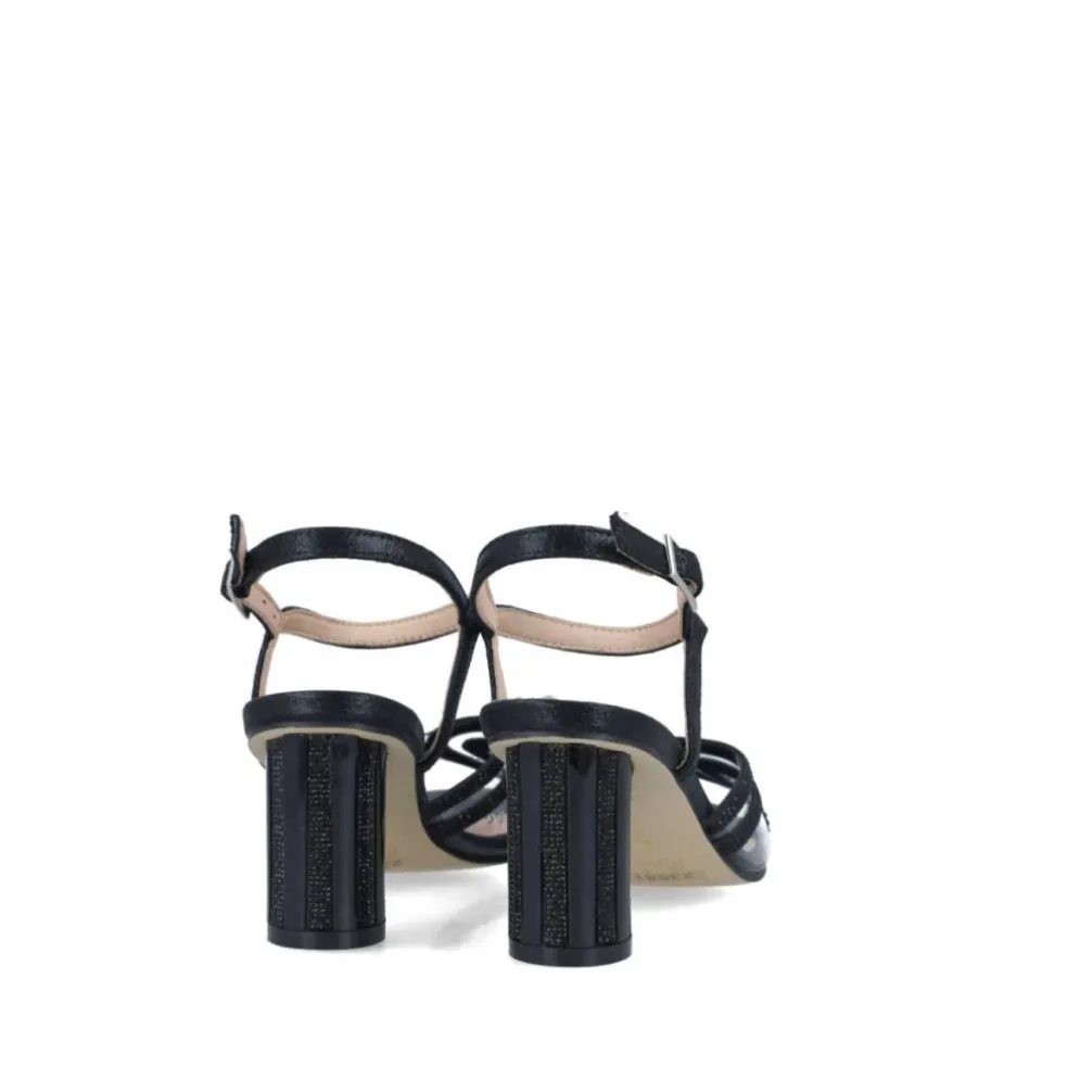 Sandali donna “Menbur” 23681 Collezione Primavera/Estate 2025 – Argento/Nero