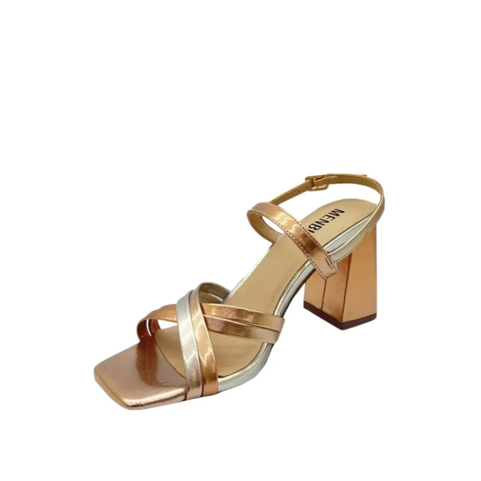 Sandali donna “Menbur” 24761 Collezione Primavera/Estate 2025 – Fucsia e Oro/Oro e Argento