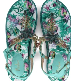 Sandali donna “Menbur” 24116 Collezione Primavera /Estate 2025 – Turchese