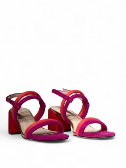Sandali donna “Menbur” 24004 Collezione Primavera/Estate 2025 – blu multi/Rosso multi/Nude multi