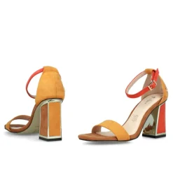 Sandali donna “Menbur” 22486 Collezione Primavera/Estate 2025 – Camel e Arancio