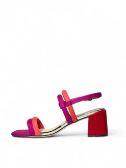 Sandali donna “Menbur” 24004 Collezione Primavera/Estate 2025 – blu multi/Rosso multi/Nude multi