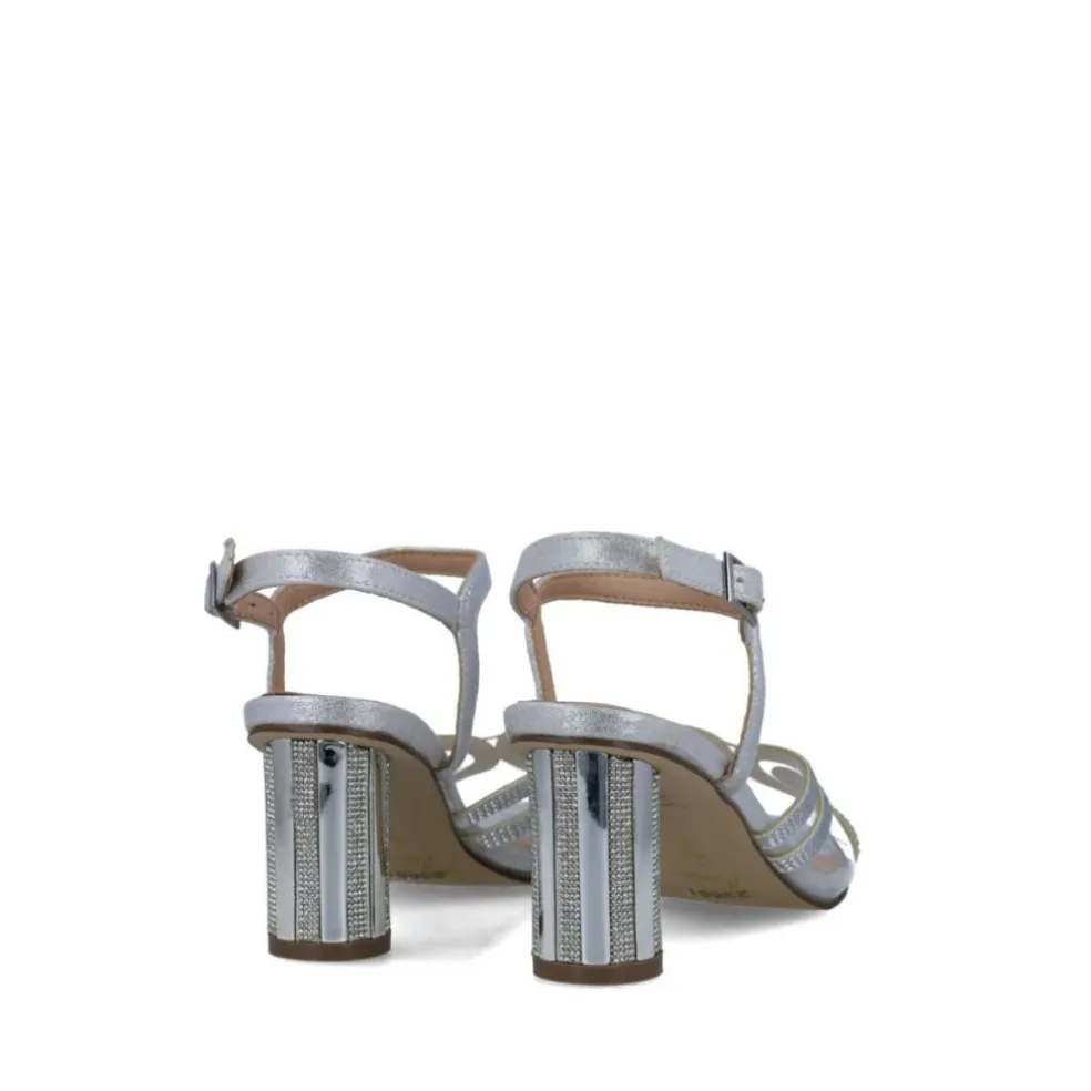 Sandali donna “Menbur” 23681 Collezione Primavera/Estate 2025 – Argento/Nero